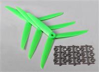 Three blade 7x3.5R propellers (Green)(3pc/bag) (25460)[9329000086]
